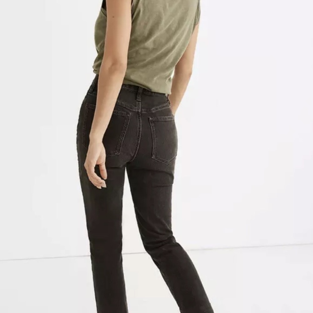 Madewell Woman’s Black Jeans The Curvy Perfect Vintage Jean Lunar Wash BNWT - Picture 9 of 13